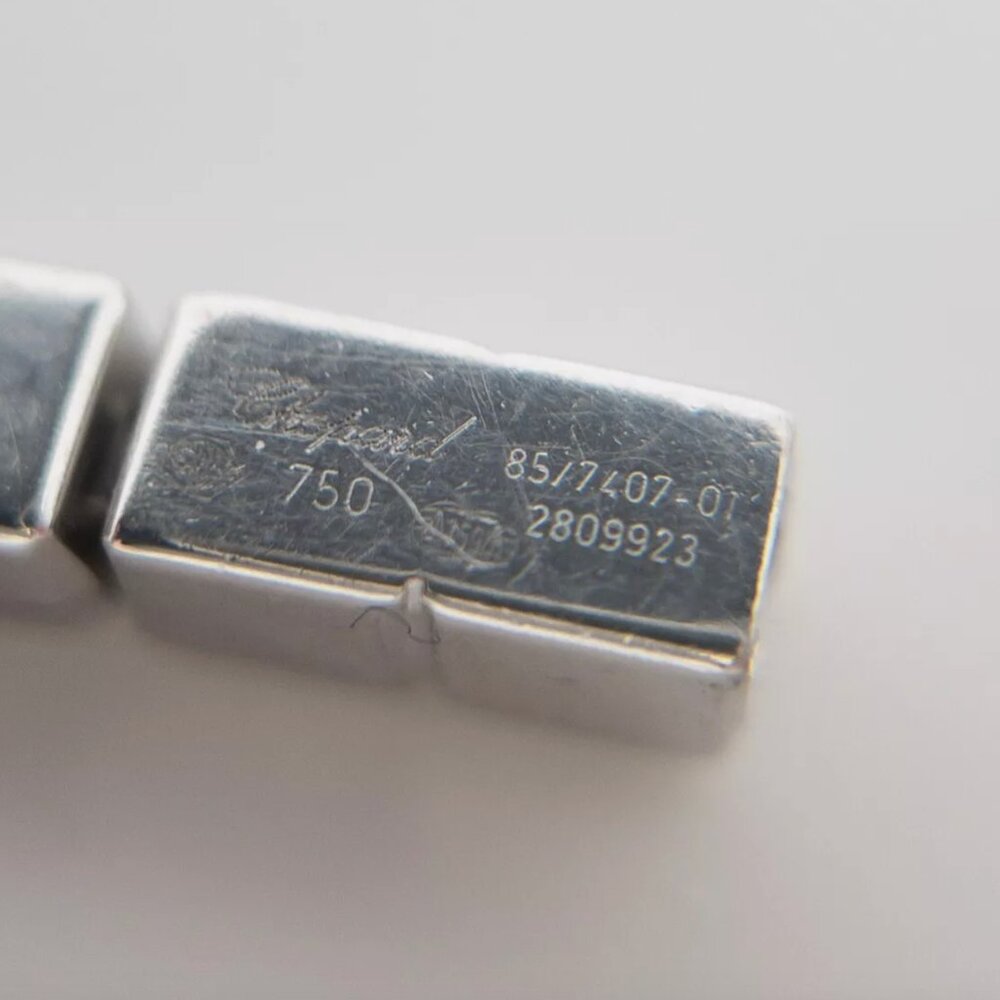 CHOPARD SIGNED 5MM WHITE GOLD BRACELET - Picture 6 of 6